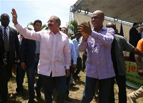 Presidente Medina En Haiti