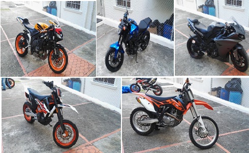 FOTO MOTOCICLETAS INCAUTADA POR EL J2