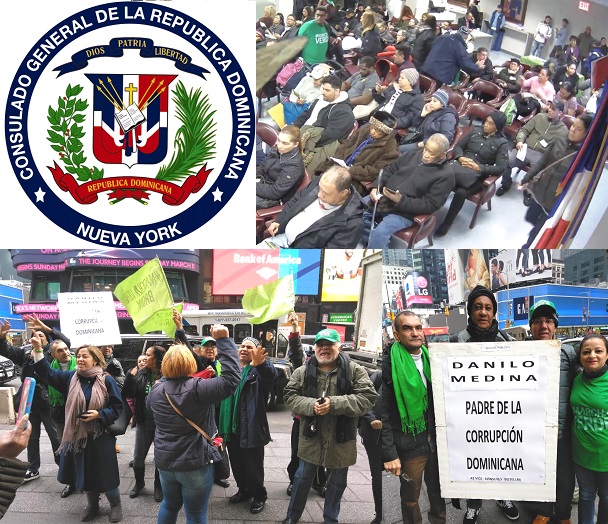 Marcha Verde Protesta Frente Consulado NY Penetra A Sede Irrumpe Labores