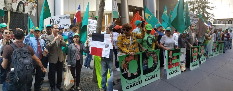Dominicanos Protestan Frente A ONU Por Expediente Odebrecht RD