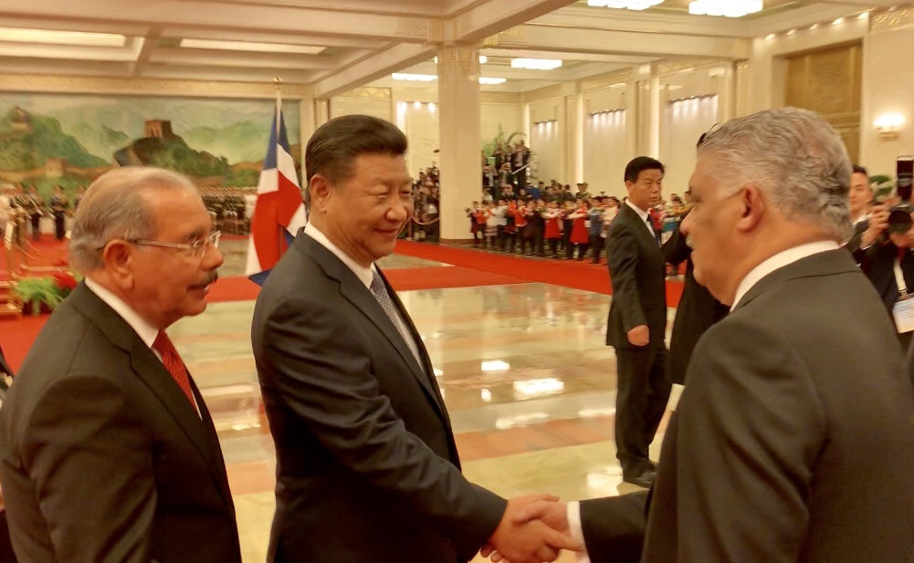 Canciller Vargas Y Pte. Medina Y Jinping