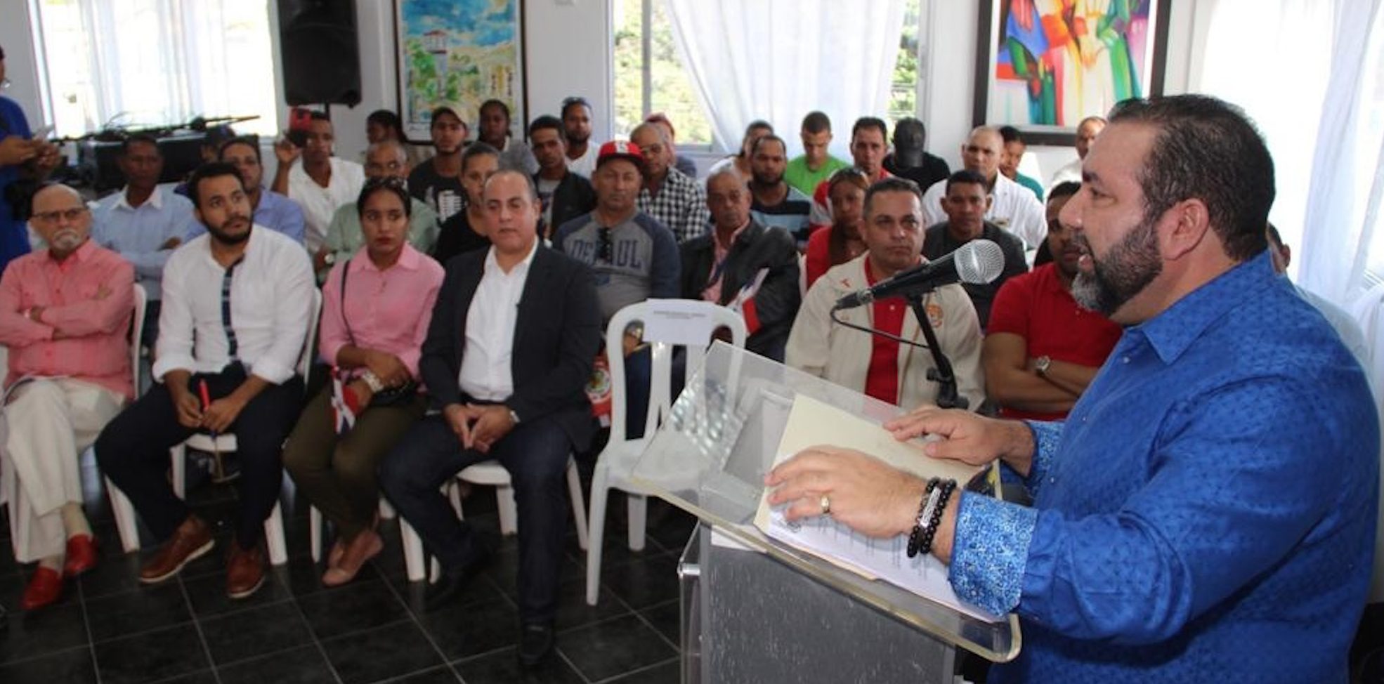 Foto CONSTANZA. Genao Habla En El Acto De Juramentacion