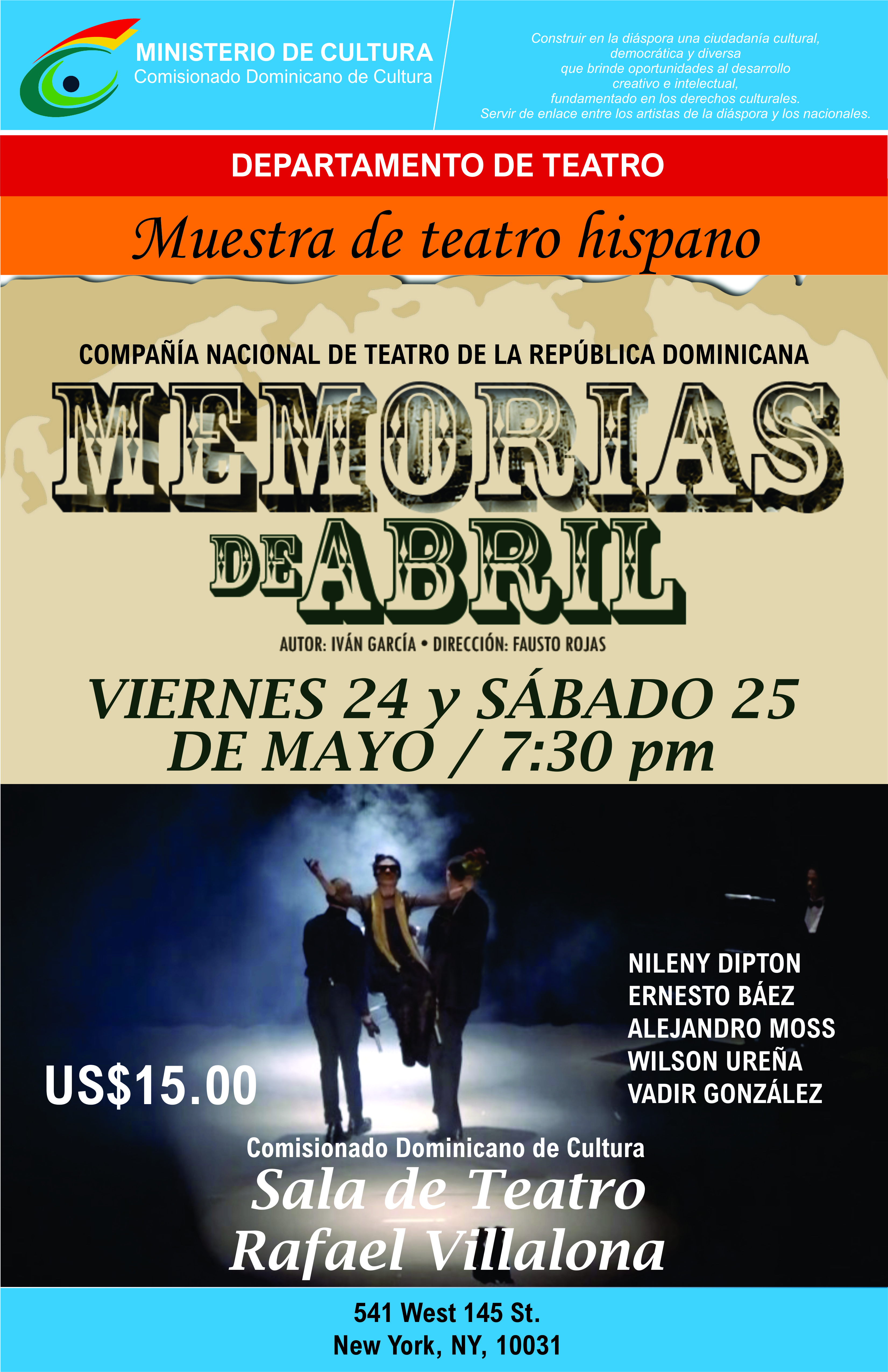 Memorias De Abirl Afiche