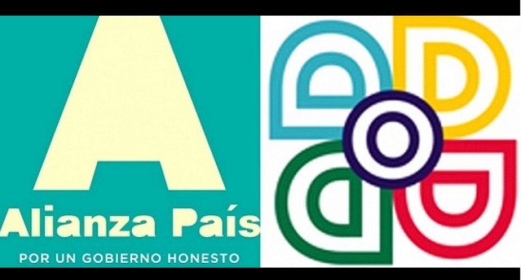 LOGOS DE LOS PARTIDOS ALIANZA PAIS Y OPCION 1