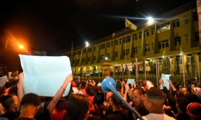 Protesta En Plaza De La Bandera