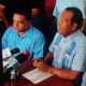Antonio Marte Y Mario Diaz En Rueda De Prensa. Foto De Archivo.