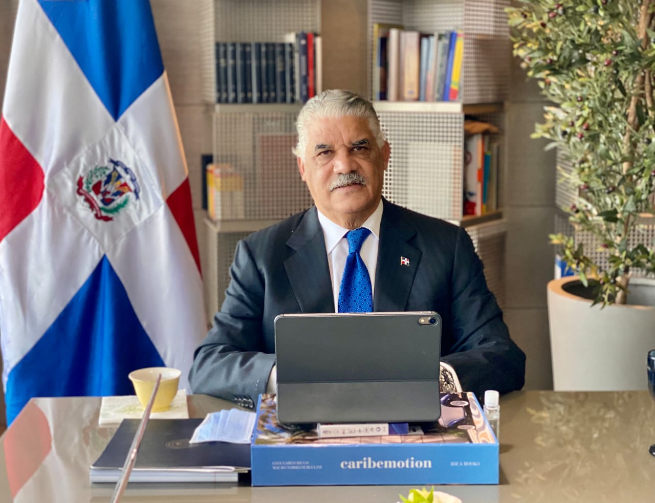 Foto Del Canciller En Videoconferencia Consejo Seguridad