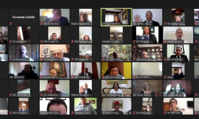 Foto Juramentacion Diputados Y Suplentes Al PARLACEN Por Video Conferecia.