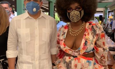 Amara La Negra Junto Al Ministro De Turismo David Collado