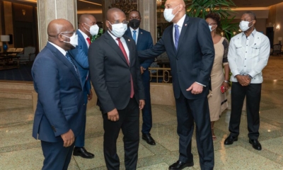 Canciller Claude Joseph Y El Embajador De Haiti En RD Smith Augustin