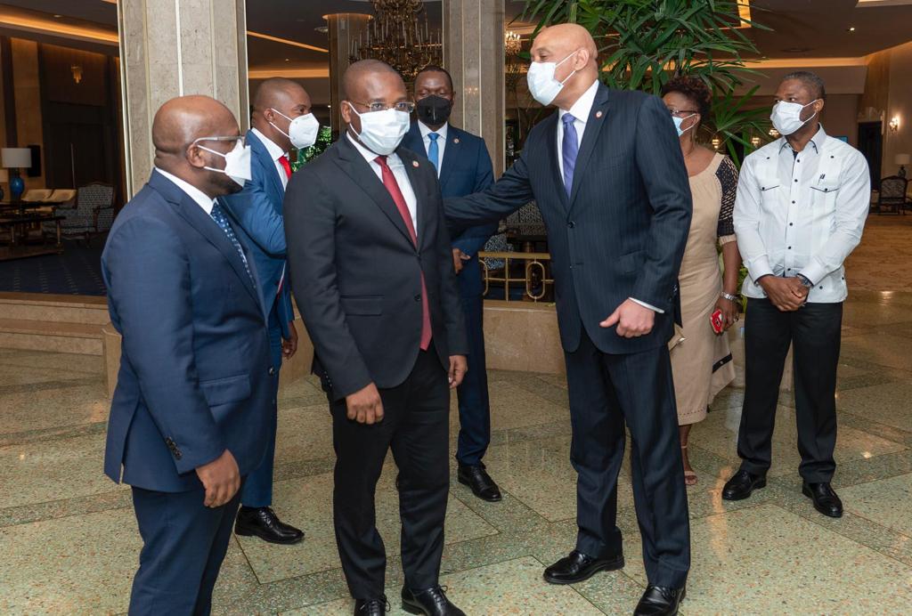 Canciller Claude Joseph Y El Embajador De Haiti En RD Smith Augustin