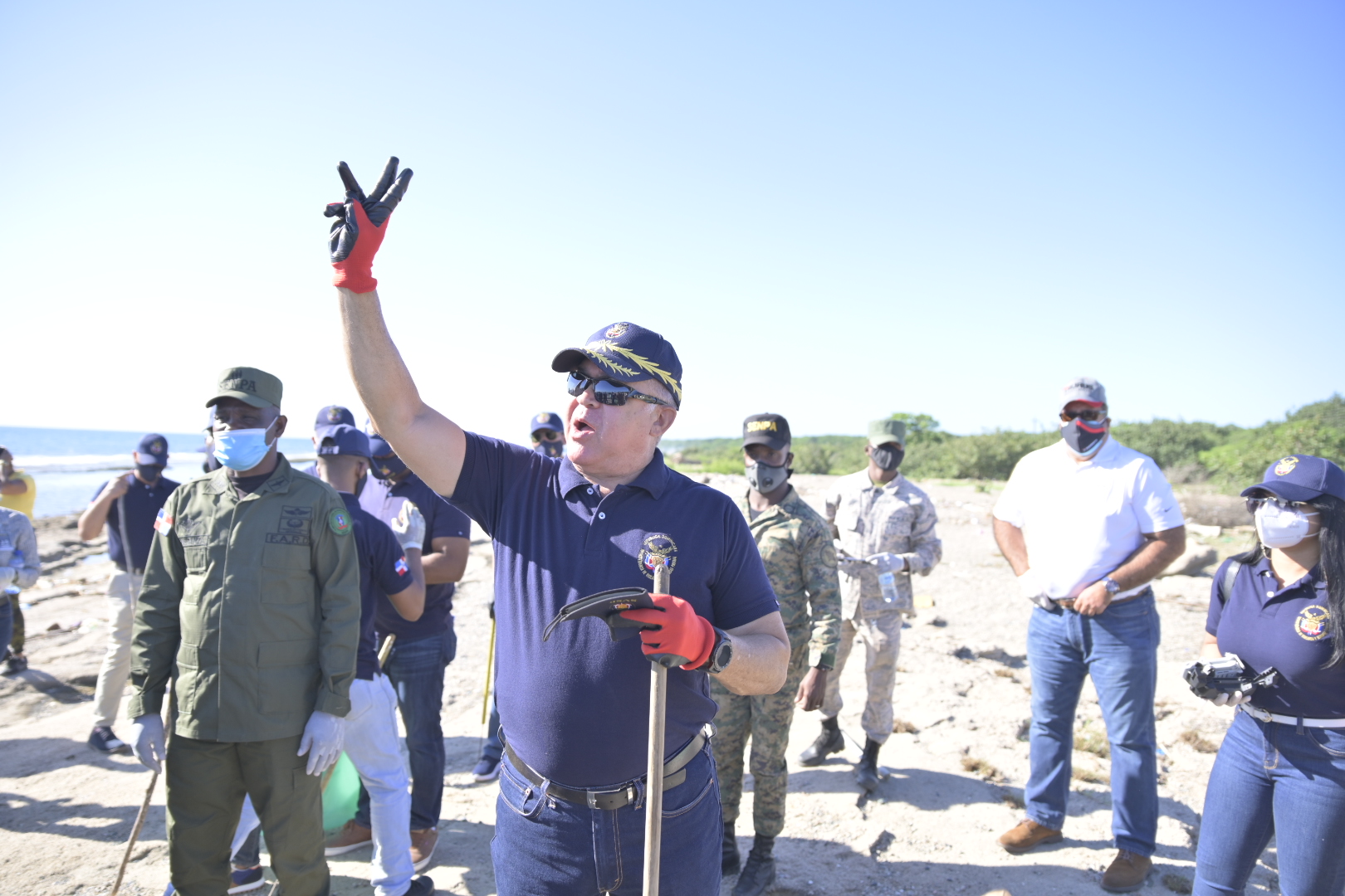Foto El General De Brigada Miguel A. Rubio Baez Encabeza La Jornada De Limpieza JPG