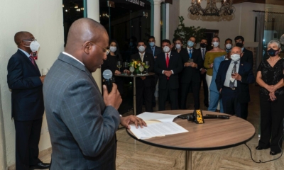 Claude Joseph Pronuncia El Discurso Ante Embajadores En Haiti Con Residencia En RD2