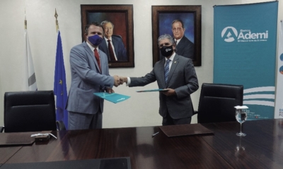 Yves Ferreira Representante Del BEI Y Guillermo Rondon De Banco Ademi