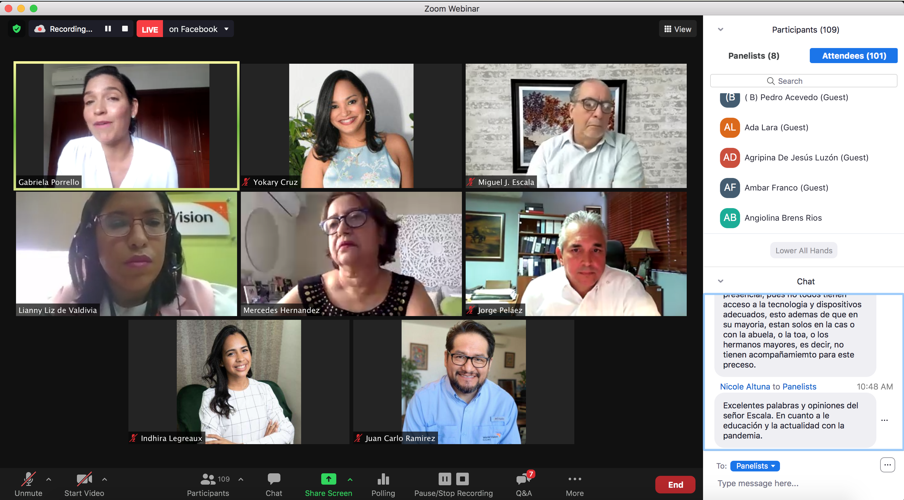 3. Panel De World Vision Republica Dominicana