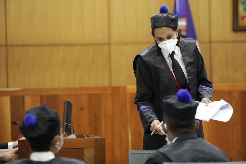 La Magistrada Mirna Ortiz En Una De Las Audiencias Del Caso Odebrecht