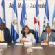 SANTO DOMINGO R.D. La Presidenta Del PARLACEN Fanny Salinas Junto A Los Diputados Franklyn De La Cruz Y Ramon Emilio Goris
