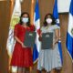Foto La Presidenta Del PARLACEN Fanny Salinas Y La Presidenta Ejecutiva De CONANI Paula Mercedes Disla Acosta Muestran El Covenio Firmado Entre Ambas Instituiones