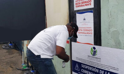 Inspectores De Pro Consumidor Cierran Cafeteria La Morena De San Francisco De Macoris.