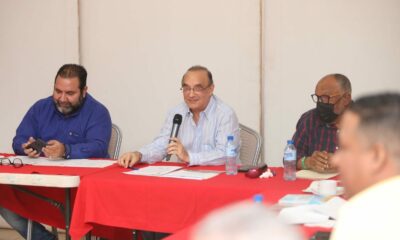 Foto 1 El Presidente Del PRSC Quique Antun El Secretario General RAmon Rogelio Genao Y El Diputado Maximo Castro Silverio.