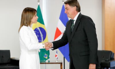 Patricia Villegas De Jorge Con Presidente De Brasil Jair Bolsonaro