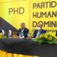 Oto El Nuevo Presidente Del Partido Humanista Dominicano PHD Ramon Emilio Goris Segundo Desde La Izquierda En La Asamblea Celebrada Este Domingo