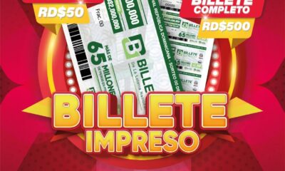 Arte Promocional Billete Loteria