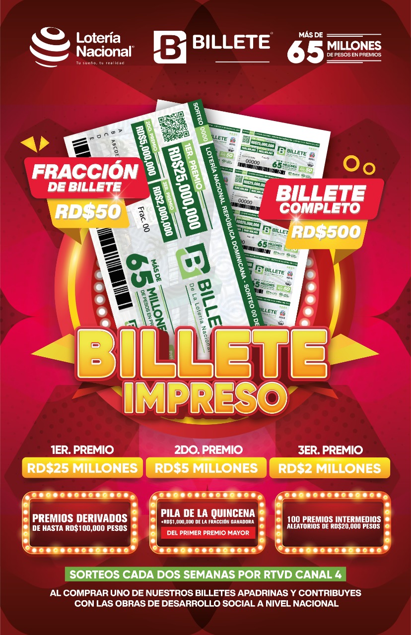 Arte Promocional Billete Loteria