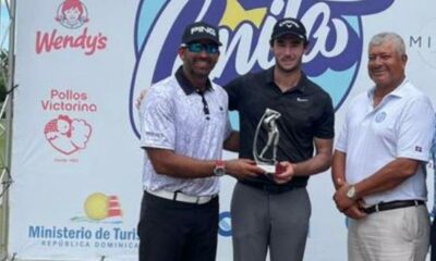 Desde La Izquierda Hiram Silfa Director Del Tour Canita Chris Nido Ganador Y Luis Jose Placeres Director De Fedogolf.