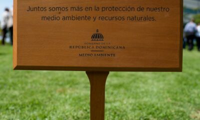 Foto 3. Placa De Madera En El Jardin De Medio Ambiente.