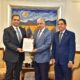 Ministro Jochi Vicente Senadores Eduardo Estrella Y Milciades Franjul