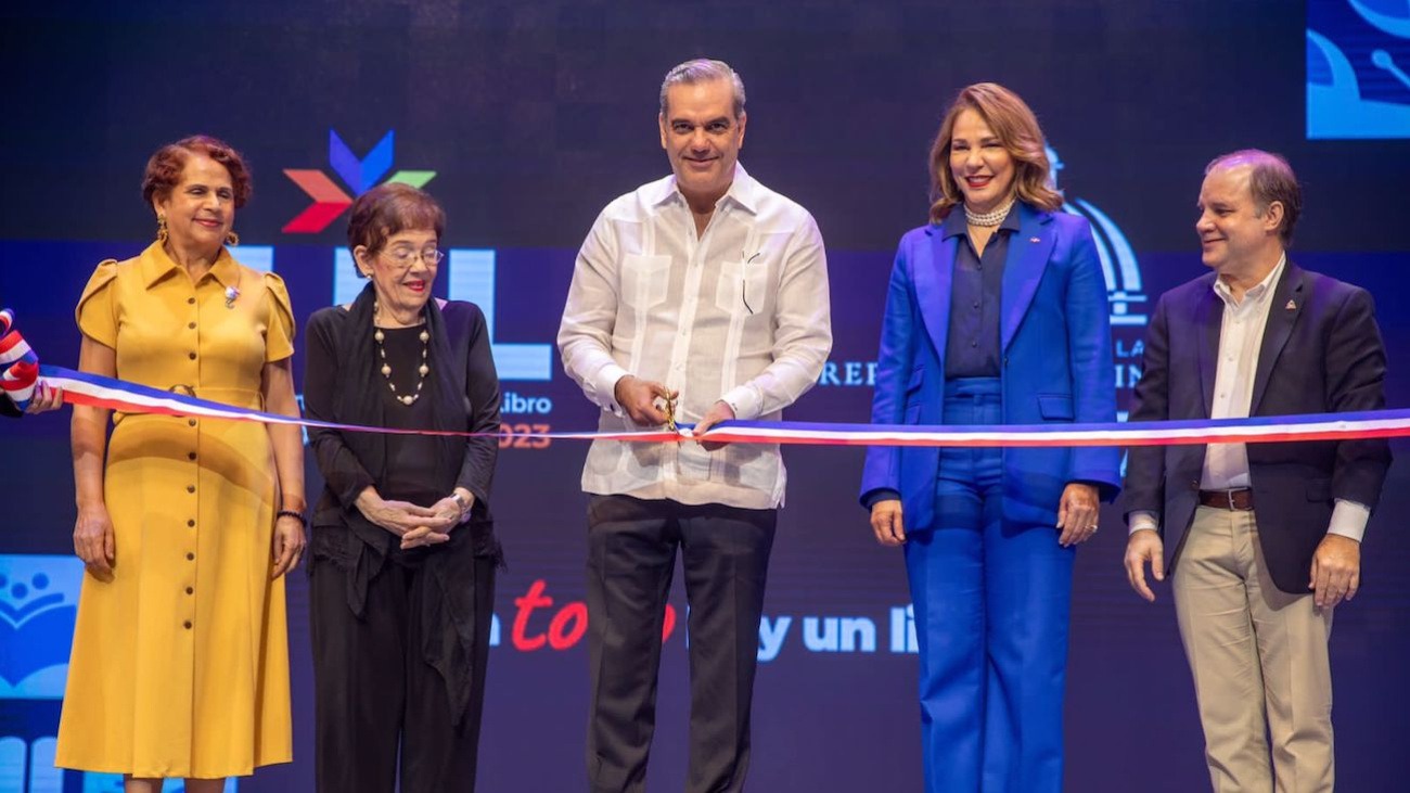 Presidente Luis Abinader deja inaugurada la Feria Internacional del Libreo 2023.