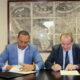 Director Ejecutivo De Pro Consumidor Eddy Alcantara Y El Secretario General Iberoamericano Andres Allamand Firman Acuerdo