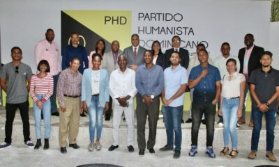 Foto El Presidente Del PHD Ramon Emilio Goris Y Otros Altos Dirigentes De La OrganizaciOn Que Participaron En El Encuentro Con Motivo Del Aniversario De La Entidad