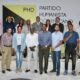 Foto El Presidente Del PHD Ramon Emilio Goris Y Otros Altos Dirigentes De La OrganizaciOn Que Participaron En El Encuentro Con Motivo Del Aniversario De La Entidad