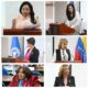 Fotos En La Composicion Grafica Figuran Las Diputadas Arriba Namibia Didiez Y Krimilda Acosta. En El Centro Esmeralda Mancebo Y Margarita Pimentel. Abajo Socorro Monegro Y Silvia Garcia.