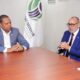 El Director Ejecutivo De Pro Consumidor Eddy Alcantara Y El Titular Del INABIE Victor Castro En La Reunion Que Sostuvieron Para El Acuerdo Interinstitucional. 1