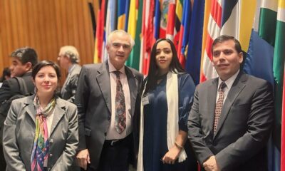 Naomi Arboleda Junto Al Director Ejecutivo Y A Directores De Desarrollo Social De La CEPAL