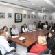 El Director Ejecutivo De Pro Consumidor Eddy Alcantara En La Reunion Que Sostuvo Con Represenantes De Las Principales Cadenas De Supermercados Del Pais
