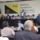 Foto 1 El Presidente Del PHD Ramon Emilio Goris Habla En Una Reunion De Dirigentes En La Sede De La Organizacion