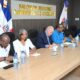 Foto 1 Los Eonomistas Jose Serulle Ramia Y Jacqueline Boin En La Reunion Para Organizar La Tercera Feria Mundial Ecoturistica Y De Produccion A Celebrarse En Monte Plata