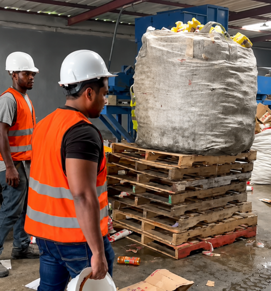 Foto Obreros Destruyen Toneladas De Productos Que Ponian En Riesgo La Salud De Las Personas Consumidoras. 