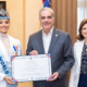 PRESIDENTE ABINADER RECIBE A MISS MUNDO